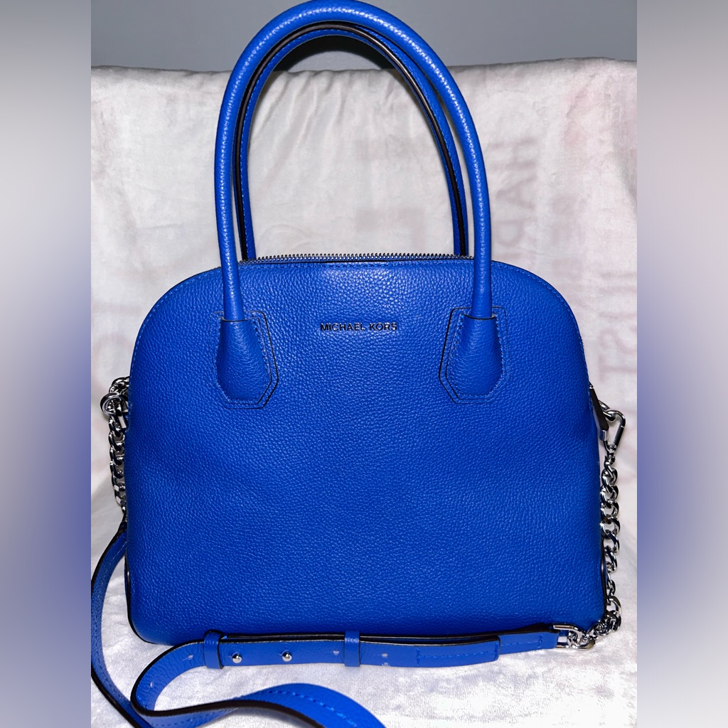Michael Kors Mercer Large Leather Dome Satchel